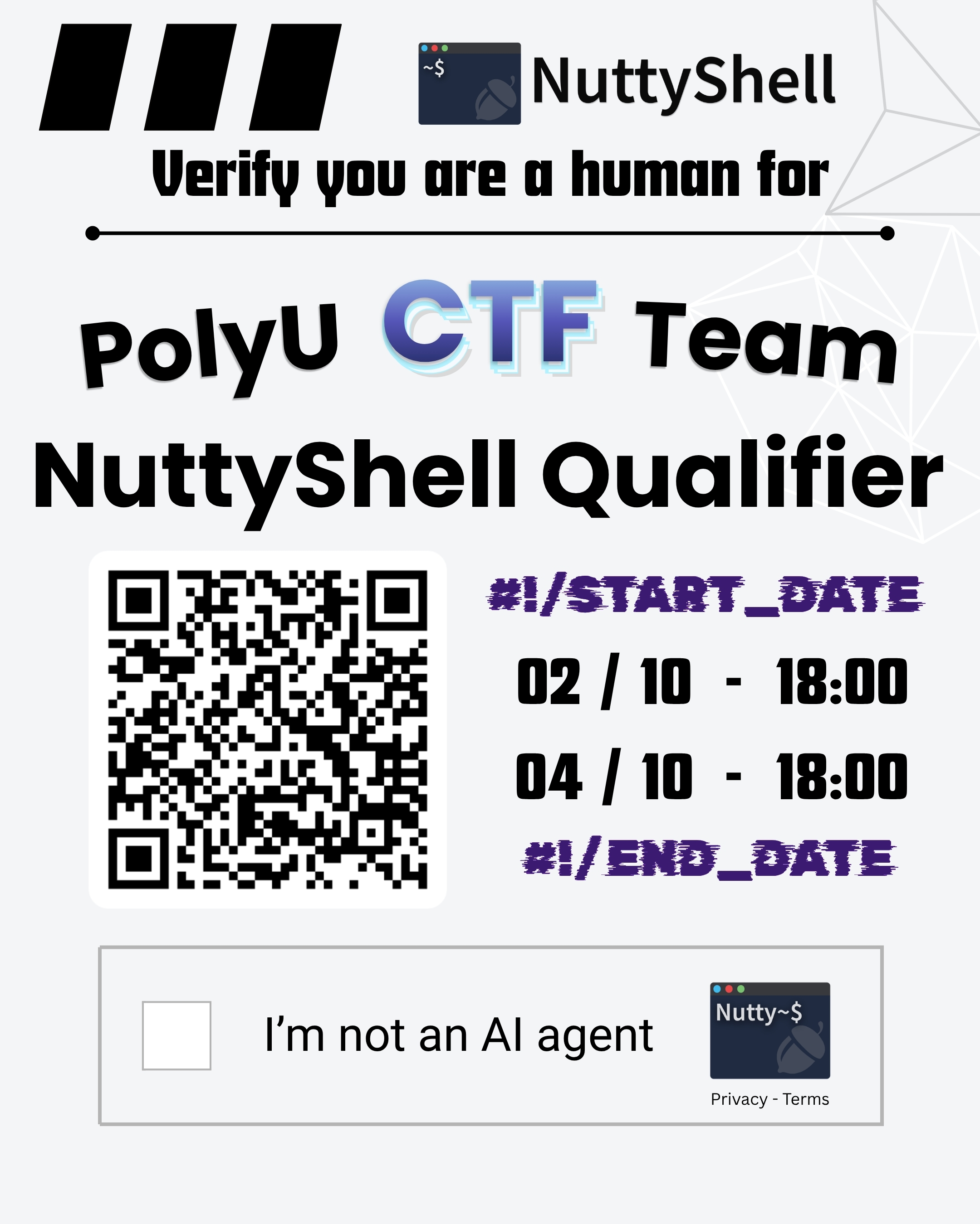 PolyU CTF Qualifier Poster