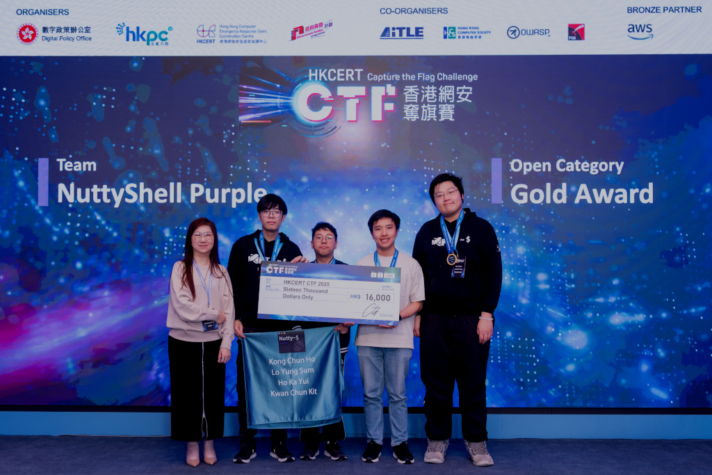 Champion: HKCERT Capture the Flag Challenge 2025 (Open)